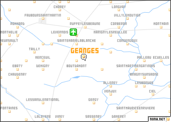 map of Géanges