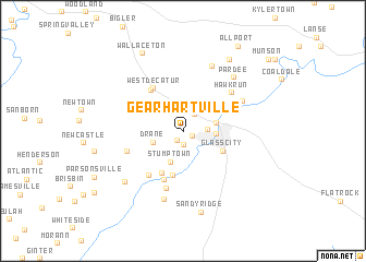 map of Gearhartville