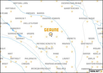 map of Geaune