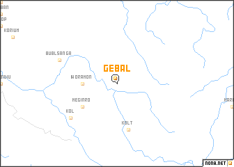 map of Gebal