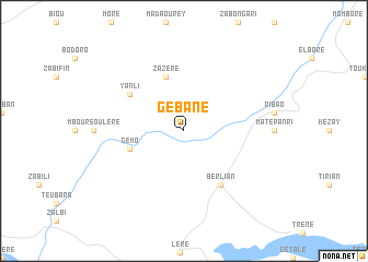 map of Gébané