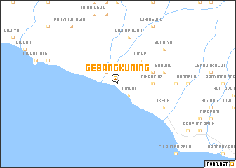 map of Gebangkuning