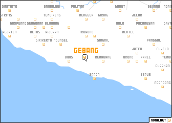 map of Gebang