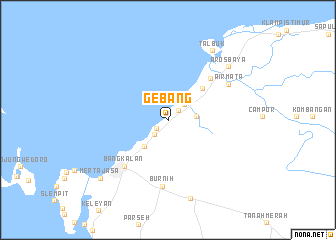 map of Gebang