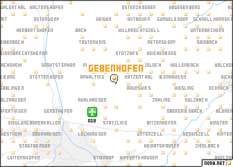 map of Gebenhofen