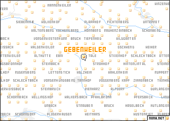 map of Gebenweiler