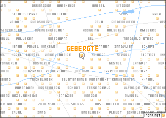 map of Gebergte