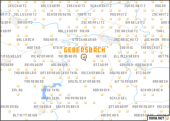 map of Gebersbach