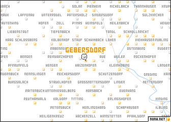 map of Gebersdorf