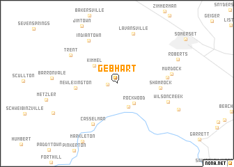 map of Gebhart