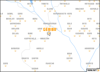 map of Gebība