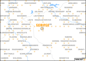 map of Gebirge