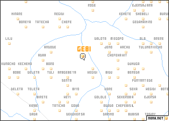 map of Gebī