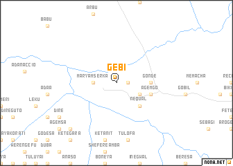 map of Gebī