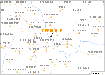 map of Gébolilié