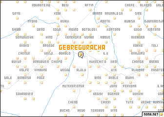 map of Gebre Guracha