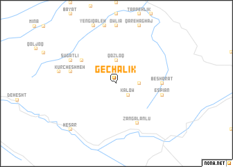 map of Gechalīk
