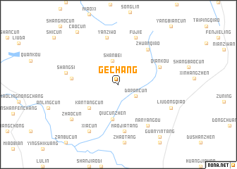map of Gechang