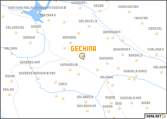 map of Gechina