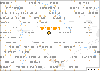 map of Gechingen