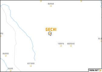 map of Gechī
