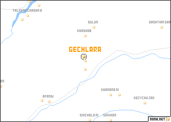 map of Gech-Lara
