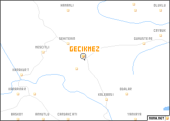 map of Gecikmez