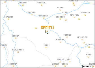 map of Geçitli