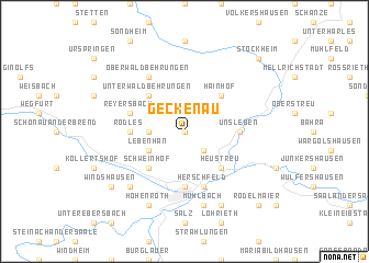 map of Geckenau