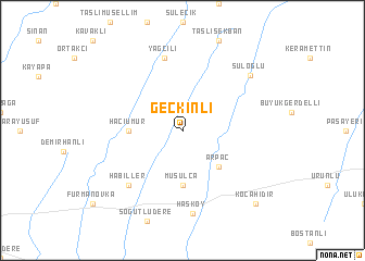 map of Geçkinli