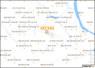 map of Gecseg