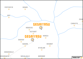 map of Geda Īyasu