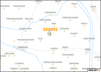 map of Gedang