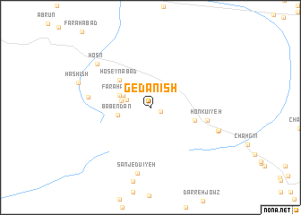 map of Gedānīsh