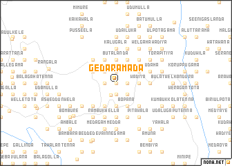 map of Gedaramada