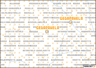 map of Gedarawela