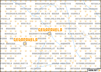 map of Gedarawela
