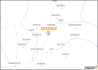 map of Gedebgē