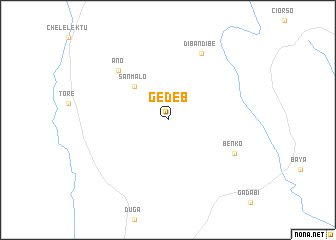 map of Gedeb