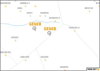 map of Gedeb