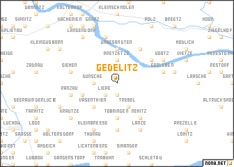 map of Gedelitz