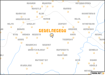 map of Gedel Negedu