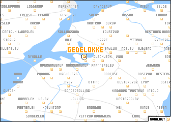 map of Gedeløkke