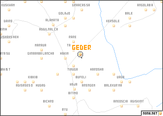 map of Geder