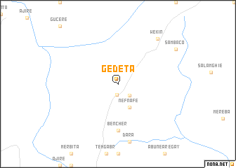 map of Gedeta