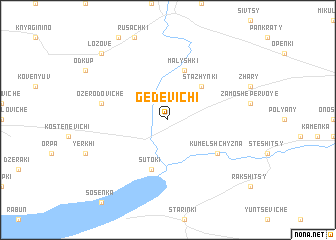 map of Gedevichi
