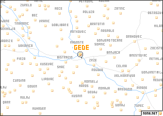 map of Geđe