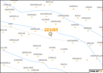 map of Gedian