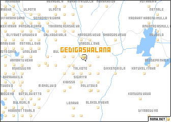 map of Gedigaswalana