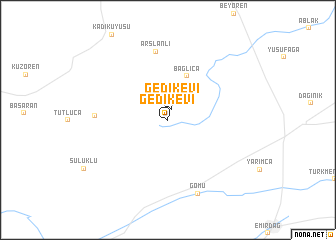 map of Gedikevi